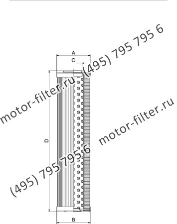 CF-025-4-0903 фильтр гидравлики цилиндрического типа с фильтрацией снаружи FAI FILTRI