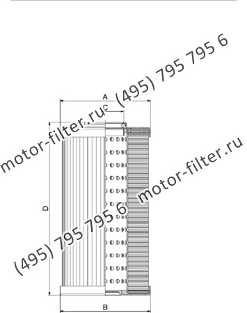 CF-025-4-1146 фильтр гидравлики цилиндрического типа с фильтрацией снаружи FAI FILTRI