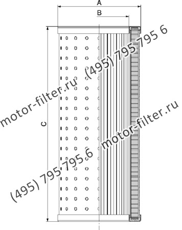 CF-025-4-1803 фильтр гидравлики цилиндрического типа с фильтрацией снаружи FAI FILTRI
