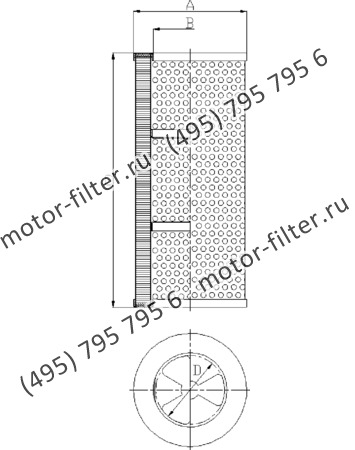 CF-065-4-0063 фильтр гидравлики цилиндрического типа с фильтрацией снаружи FAI FILTRI