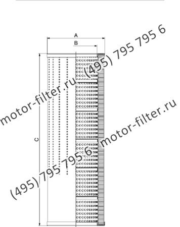 CF-065-4-1005 фильтр гидравлики цилиндрического типа с фильтрацией снаружи FAI FILTRI