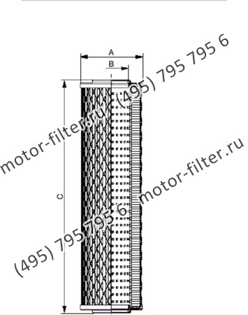 CF-065-4-1033 фильтр гидравлики цилиндрического типа с фильтрацией снаружи FAI FILTRI