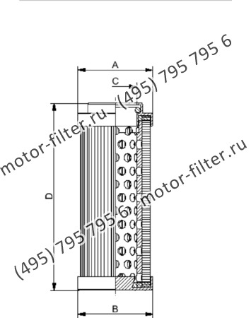 CF-921-1-A06-H-A фильтр гидравлики цилиндрического типа с фильтрацией снаружи FAI FILTRI