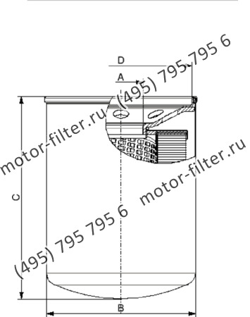 CSG-150-6-0-A03-A накручивающийся фильтр гидравлики для систем до 12 bar (американский тип фланца) FAI FILTRI