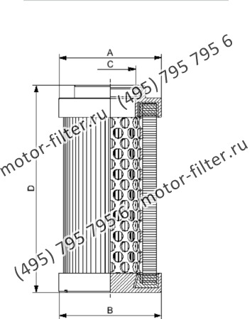 D-0330-WA10-NH-A элемент напорного фильтра гидравлики FAI FILTRI