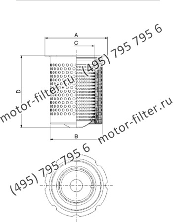 DFE-170305-00 воздушно-масляный сепаратор с фигурным фланцем-крышкой FAI FILTRI