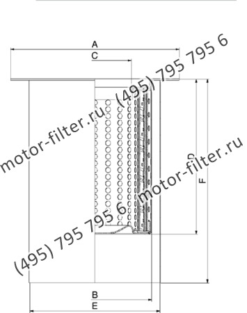 DFN-220610-0U воздушно-масляный сепаратор с фланцем-крышкой FAI FILTRI