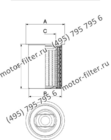 DFN-475455-2X воздушно-масляный сепаратор с фланцем-крышкой FAI FILTRI