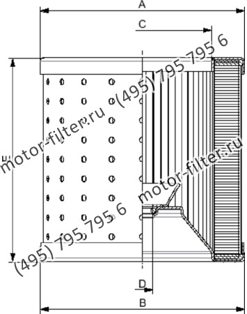 R-250-3-M25-A элемент сливного фильтра гидравлики FAI FILTRI
