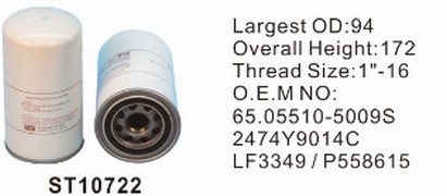 ST10722 фильтр очистки масла