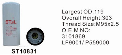 ST10831 фильтр очистки масла
