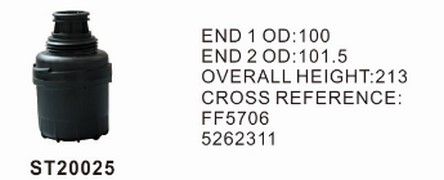 ST20025 фильтр-сепаратор для очистки топлива STAL