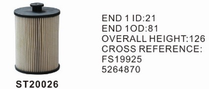 ST20026 фильтр-сепаратор для очистки топлива