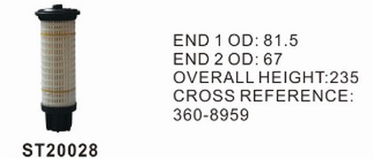 ST20028 фильтр-сепаратор для очистки топлива