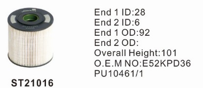 ST21016 фильтр-сепаратор для очистки топлива STAL