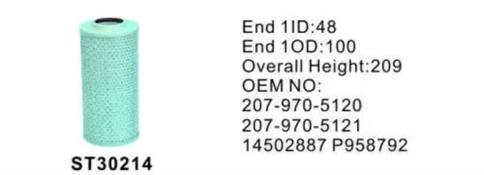 ST30214 фильтр гидравлики