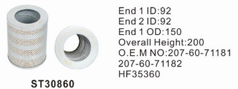 ST30860 фильтр гидравлики