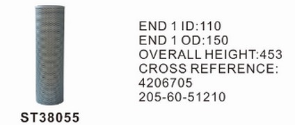 ST38055 фильтр гидравлики STAL