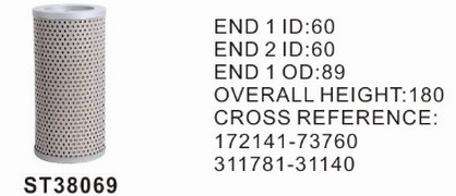 ST38069 фильтр гидравлики STAL
