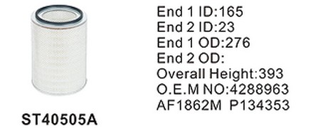 ST40505A фильтр очистки воздуха внешний STAL