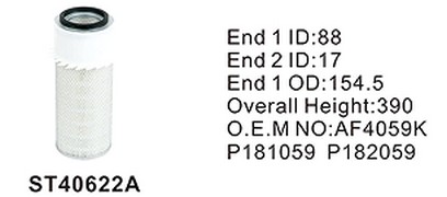 ST40622A фильтр очистки воздуха внешний