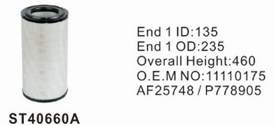 ST40660A фильтр очистки воздуха внешний STAL