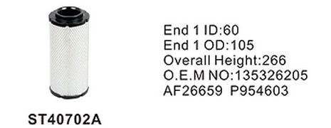 ST40702A фильтр очистки воздуха внешний