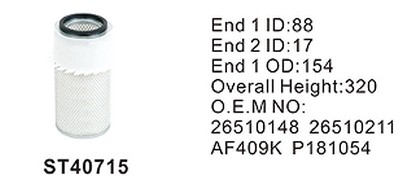 ST40715 фильтр очистки воздуха STAL