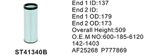 ST41340B фильтр очистки воздуха внутренний