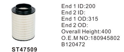 ST47509 фильтр очистки воздуха