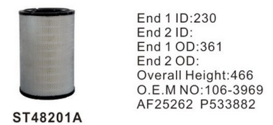 ST48201A фильтр очистки воздуха внешний STAL