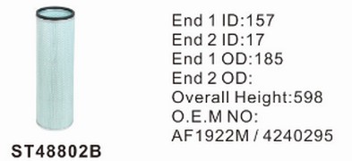ST48802B фильтр очистки воздуха внутренний
